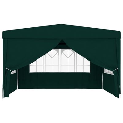 vidaXL Professional Party Tent with Side Walls 4x4 m Green 90 g/m?