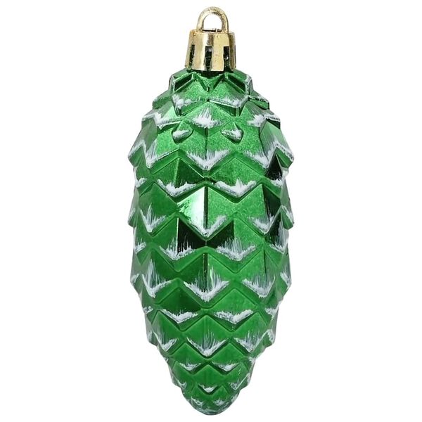 vidaXL Christmas Pine Cone Ball 40 pcs Green