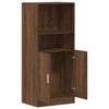 vidaXL Kitchen Cabinet Brown Oak 57x41.5x131.5 cm Engineered Wood