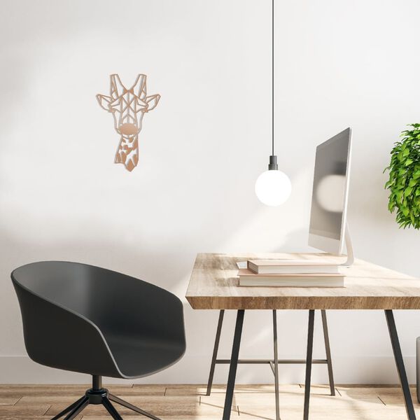 Homemania Wall Decoration Giraffe 33x50 cm Steel Copper