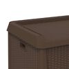 vidaXL Garden Storage Box Brown 125 L PP