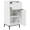 vidaXL Bathroom Cabinet with Door High gloss white 39.5 x 36 x 88 cm