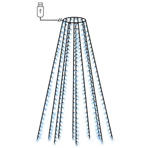 vidaXL Christmas Tree Net Lights with 250 LEDs Blue 250 cm