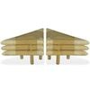vidaXL Bedside Tables 2 pcs 60x60x40 cm Bamboo Natural