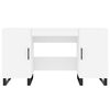 vidaXL Desk White 140x50x75 cm Engineered Wood