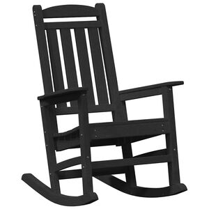 vidaXL Garden Rocking Chair Black 92 x 70 x 108cm HDPE