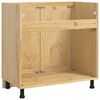vidaXL Cabinet with Storage Honey 80 x 46 x 81.5 cm Solid Pine Wood