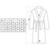 vidaXL Unisex Terry Bathrobe 100% Cotton White L