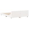 vidaXL Bed Frame without Mattress White 150x200 cm King Size Solid Wood Pine