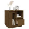 vidaXL Bedside Cabinet Honey Brown 50x34x50 cm Solid Wood Pine