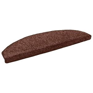 vidaXL Self-adhesive Stair Mats 15 pcs 80 x 24.5 x 3.5 cm Brown