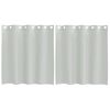 vidaXL Voile Curtains with Grommets 2 pcs Light Grey 140x140 cm