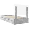 vidaXL Storage Bed Concrete Grey 75 x 190 cm Engineered Wood