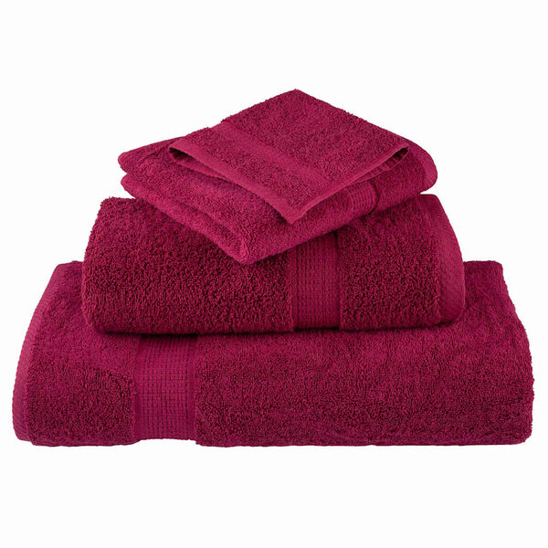 vidaXL Washcloths SOLUND Bordeaux Cotton