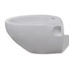 vidaXL Wall Hung Bidet White Ceramic