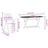 vidaXL Garden Dining Set Folding 7 pcs Brown Solid Acacia Wood