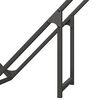 vidaXL Firewood Rack Black 100x25x100 cm Cold-rolled steel