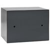 vidaXL Digital Safe with Lock Dark grey 23 x 17 x 17 cm Steel