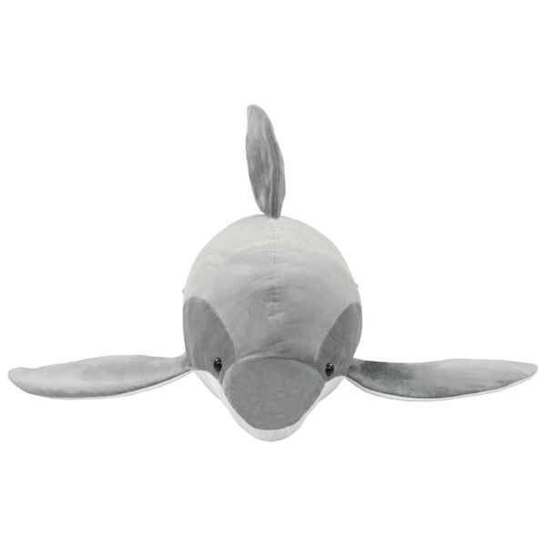 vidaXL Dolphin Cuddly Toy Plush Grey