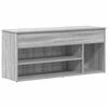 vidaXL Shoe Bench Grey Sonoma 102x30.5x45 cm Engineered Wood