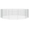 vidaXL Free Range Animal Enclosure 12-Panel 54x60 cm Galvanised Iron