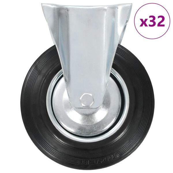 vidaXL 32 pcs Fixed Casters 200 mm