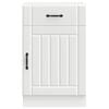 vidaXL Kitchen Base Cabinet Lucca White Engineered Wood