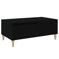 vidaXL Coffee Table Black 90x50x36.5 cm Engineered Wood