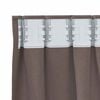 vidaXL Blackout Curtains with Rings 2 pcs Dark Brown 140 x 140 cm