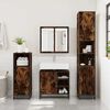 vidaXL Bathroom Sink Cabinet Smoked Oak 65x33x60 cm Engineered Wood