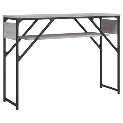 vidaXL Console Table with Shelf Grey Sonoma 105x30x75cm Engineered Wood