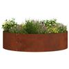 vidaXL Planter Ring Brown 80 x 80 x 20 cm Weathering Steel