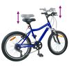 vidaXL Kids Bike 20'' 6-Speed for 6-11 Years Old Dark Blue