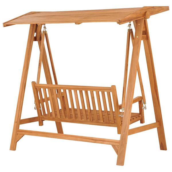 vidaXL Swing Bench 170 cm Solid Teak Wood