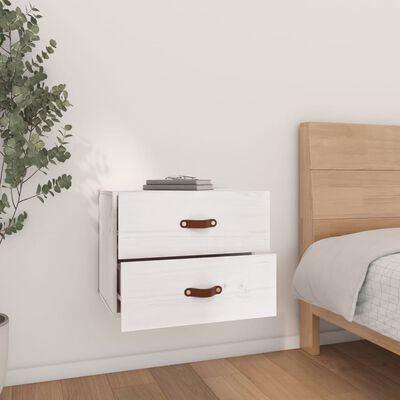 vidaXL Wall-mounted Bedside Cabinets 2 pcs White 50x36x40 cm