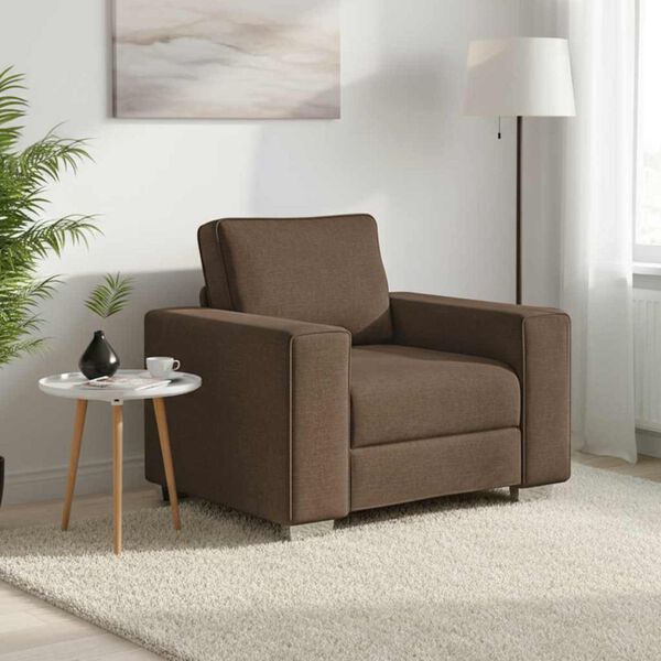 vidaXL Sofa Brown 100 x 77 x 82 cm Fabric