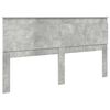 vidaXL Headboard with Headboard Concrete Grey 200 cm Engineered Wood