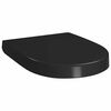 vidaXL Soft-close Toilet Seat with Quick-release Design Black