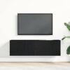 vidaXL TV Cabinet Black Oak 100 x 30 x 30 cm Engineered Wood