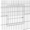 vidaXL 5-Panel Rabbit Cage 541x109x54 cm Galvanised Iron