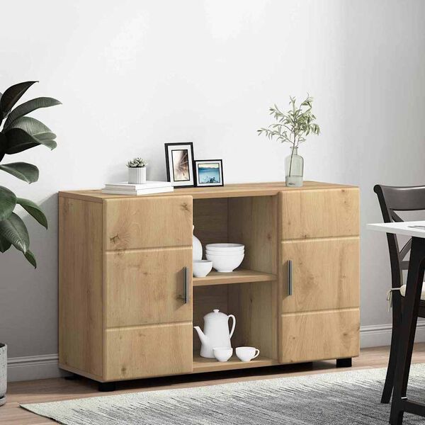 vidaXL Sideboard Artisan Oak 88.5 x 30.5 x 55.5 cm Engineered Wood