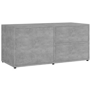 vidaXL TV Cabinet | Concrete Grey | Engineered wood | 80 cm x 34 cm x 36 cm