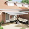 vidaXL Awning with Manual Anthracite 5 x 3 m Metal