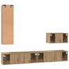 vidaXL Wall TV Cabinet Wall-mounted 4 pcs Artisan Oak Engineered Wood