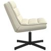 vidaXL Swivel Chair Cream 63 x 75 x 76 cm PU