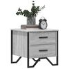vidaXL Bedside Cabinets 2 pcs Grey Sonoma 40x41x40 cm Engineered Wood