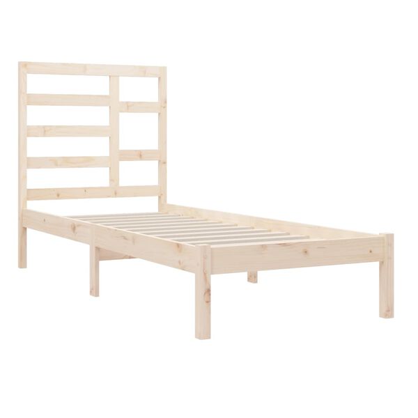 vidaXL Bed Frame without Mattress Solid Wood 100x200 cm