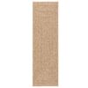 vidaXL Rug ZIZUR Beige 200x200 cm Jute Look Indoor and Outdoor