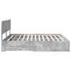 vidaXL Bed Frame Concrete Grey 180 x 200 cm Engineered Wood