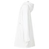 vidaXL Blanket Hoodie White L Fleece and Flannel